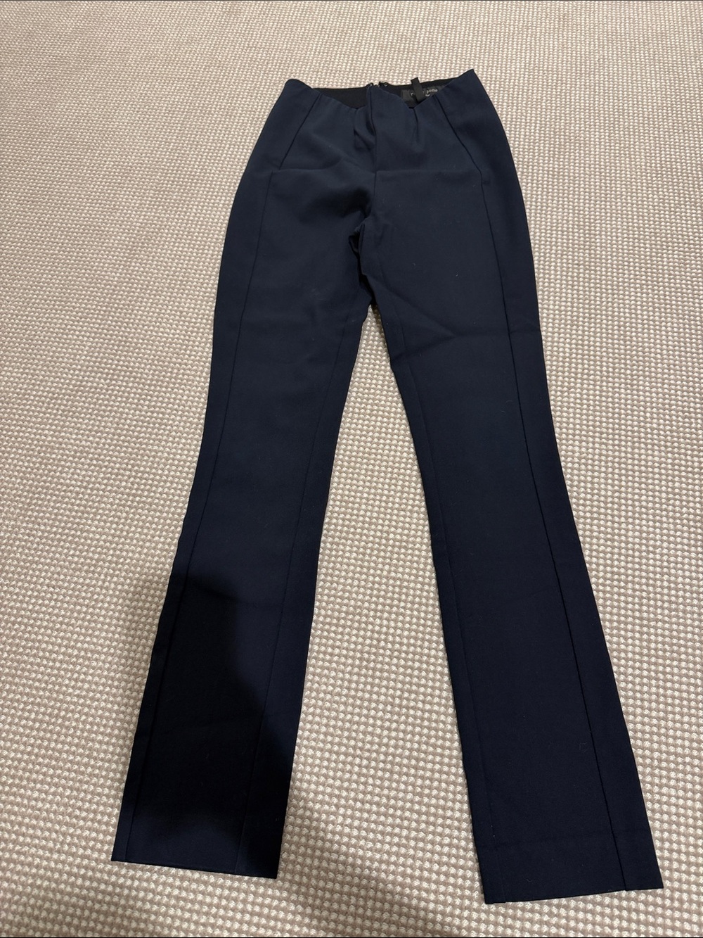 rag & bone tailored navy straight trousers